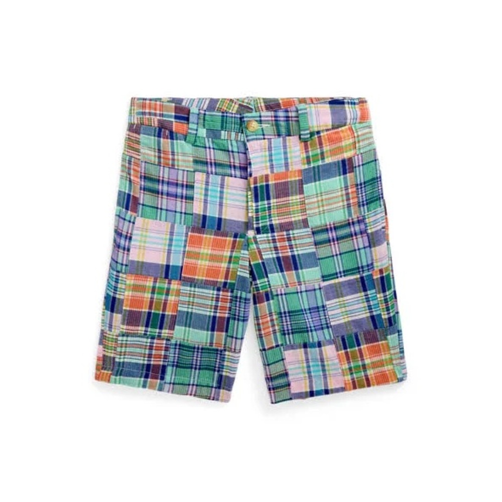 Ralph Lauren Madras Multicolor Plaid Kids Shorts